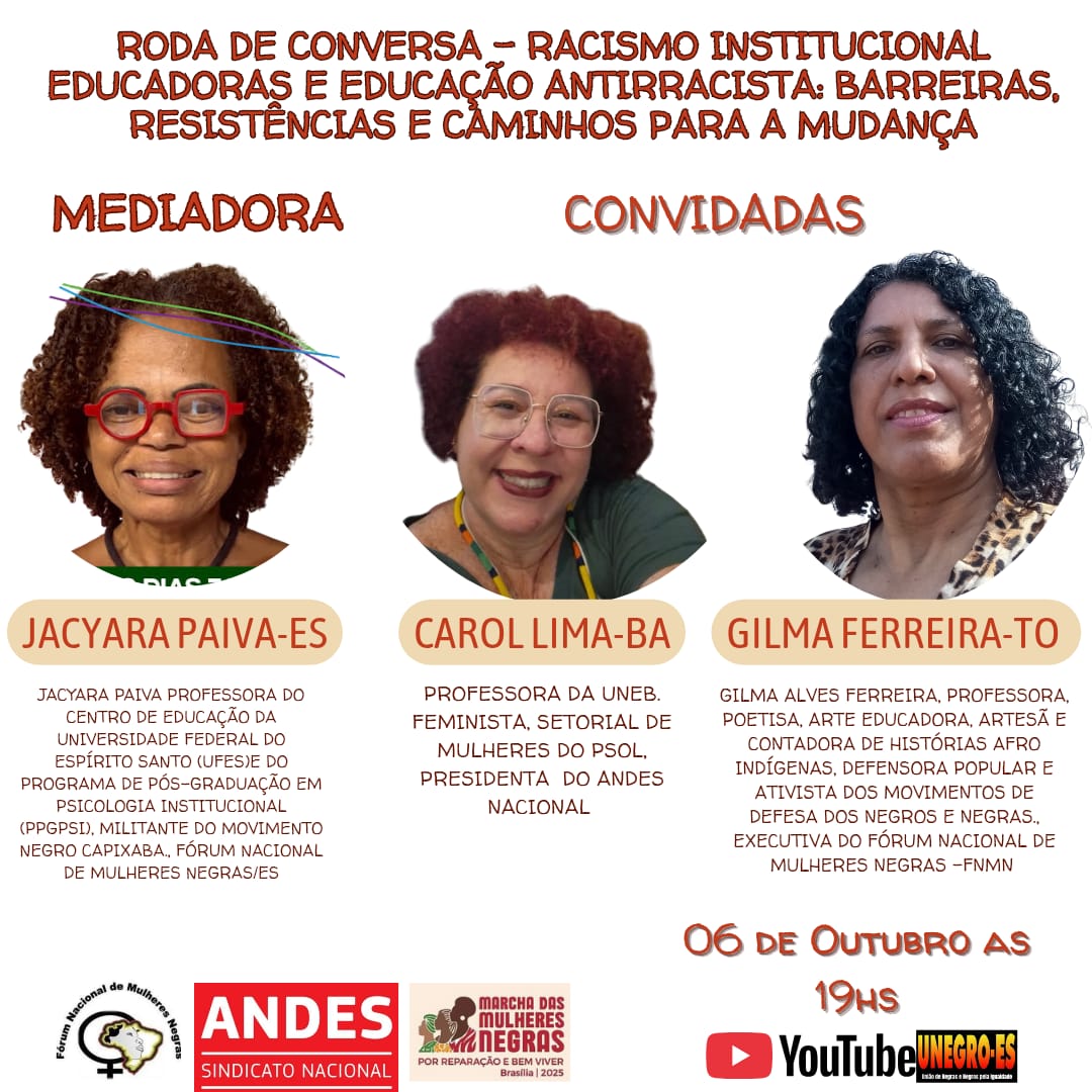 Live Especial do Fórum Nacional de Mulheres Negras